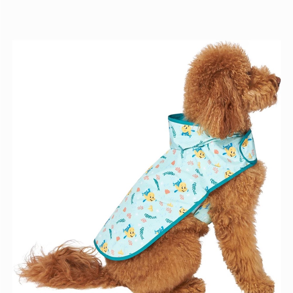 Disney The Little Mermaid dog rain coat